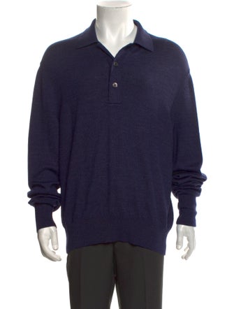 Tom Ford Merino Wool Collar Polo Sweater