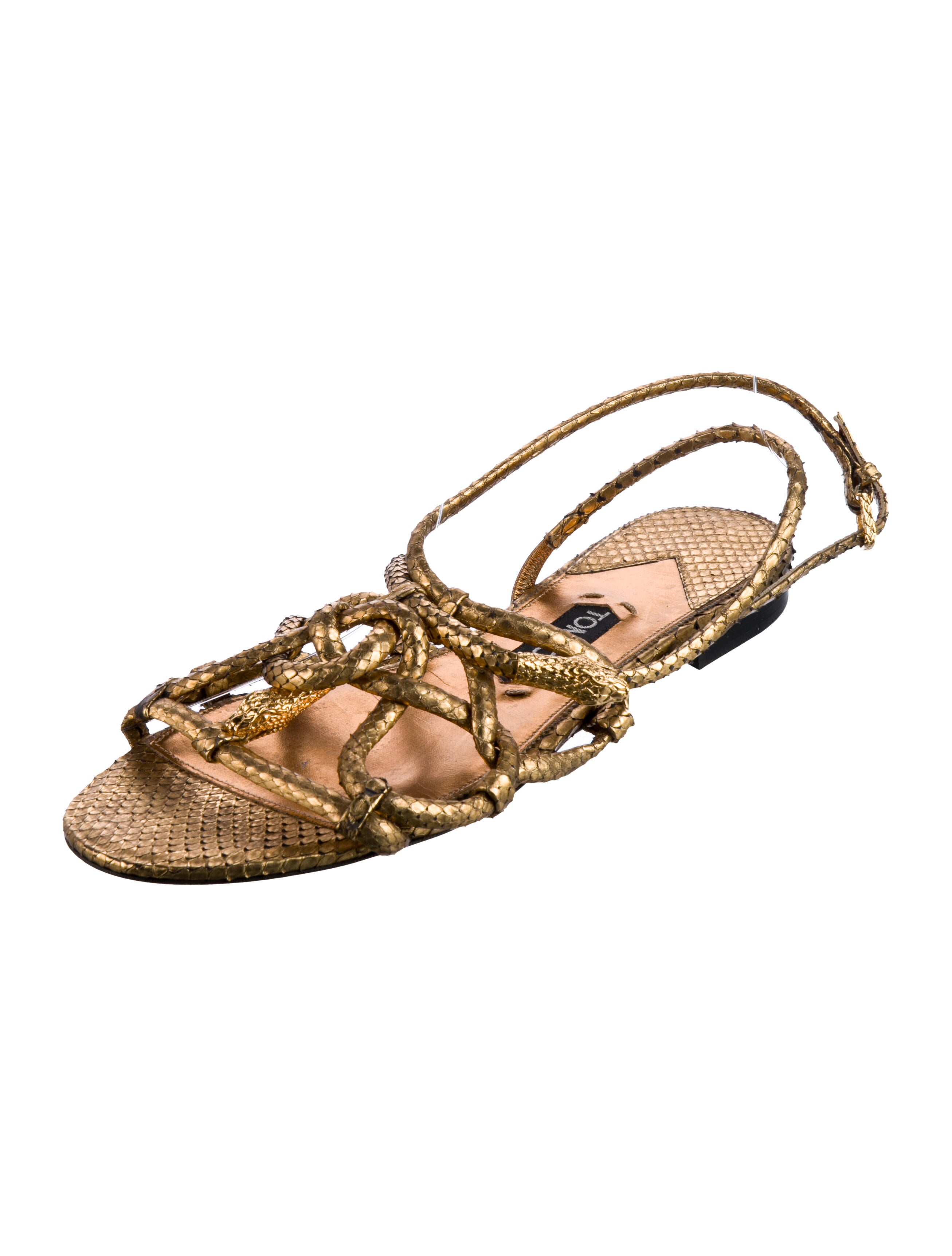 Tom Ford Leather Slingback Sandals