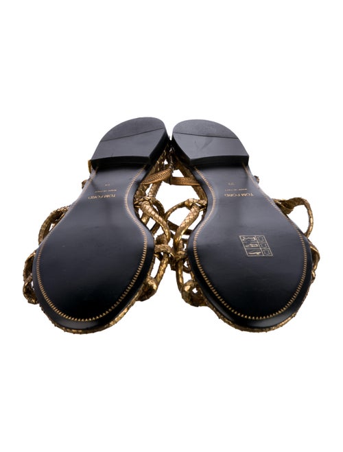Tom Ford Leather Slingback Sandals