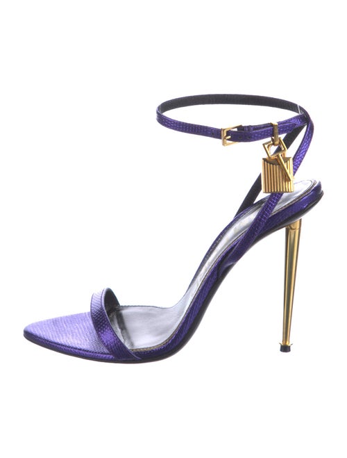 Tom Ford Embossed Leather Sandals