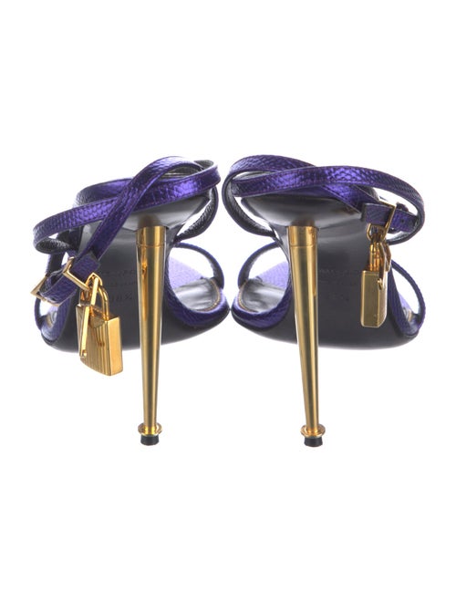 Tom Ford Embossed Leather Sandals