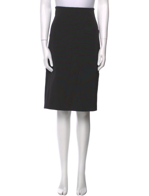 Tom Ford Leather Trim Embellishment Knee-Length Skirt