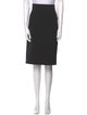 Tom Ford Leather Trim Embellishment Knee-Length Skirt