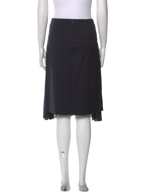 Tom Ford Leather Trim Embellishment Knee-Length Skirt