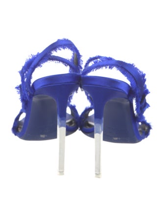 Tom Ford Satin Fringe Trim Accent Sandals