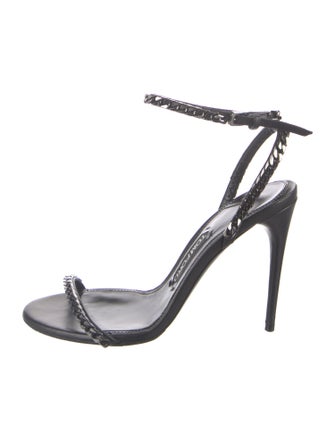 Tom Ford Leather Chain-Link Accents Sandals