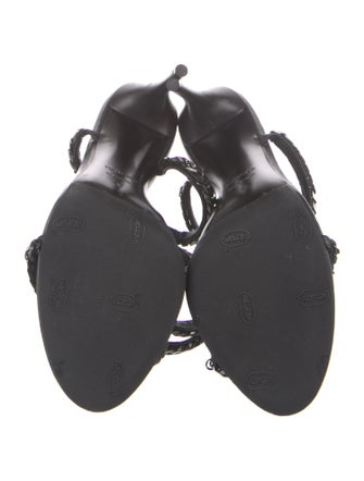 Tom Ford Leather Chain-Link Accents Sandals