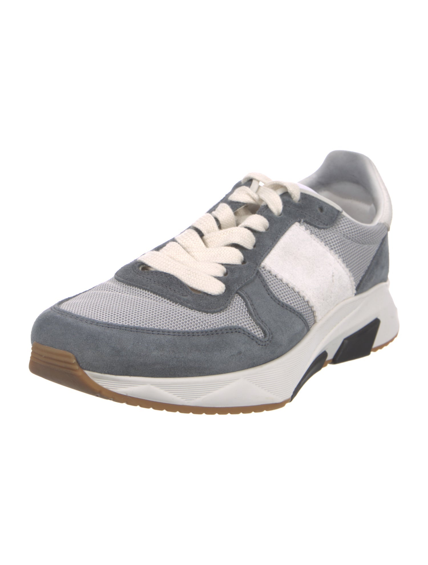 Tom Ford Suede Colorblock Pattern Athletic Sneakers