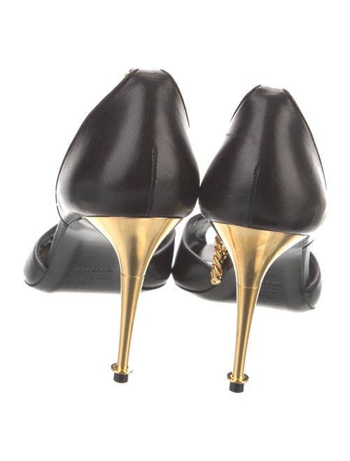 Tom Ford Leather Chain-Link Accents Sandals