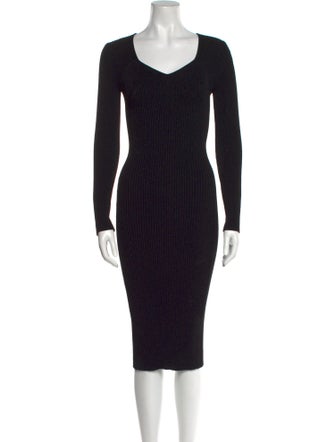 Tom Ford Scoop Neck Midi Length Dress