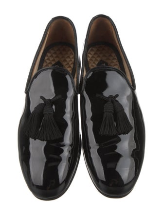 Tom Ford Patent Leather Grosgrain Trim Loafers
