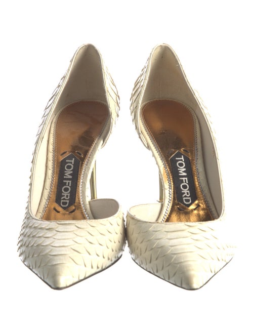 Tom Ford Snakeskin D'Orsay Pumps