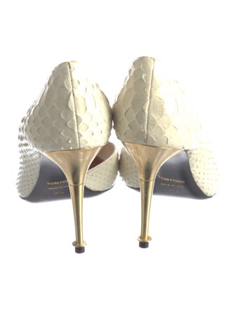 Tom Ford Snakeskin D'Orsay Pumps