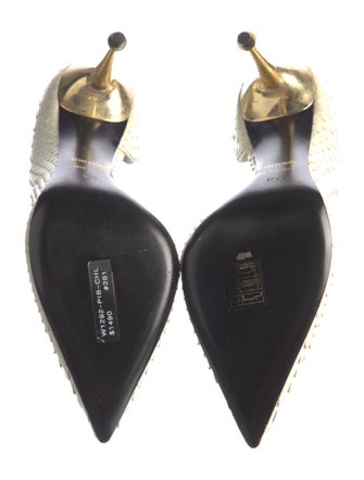 Tom Ford Snakeskin D'Orsay Pumps