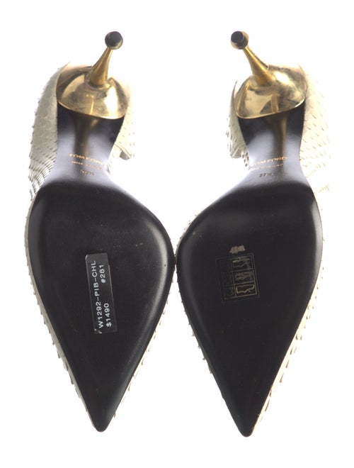 Tom Ford Snakeskin D'Orsay Pumps