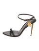 Tom Ford Leather Chain-Link Accents Slingback Sandals