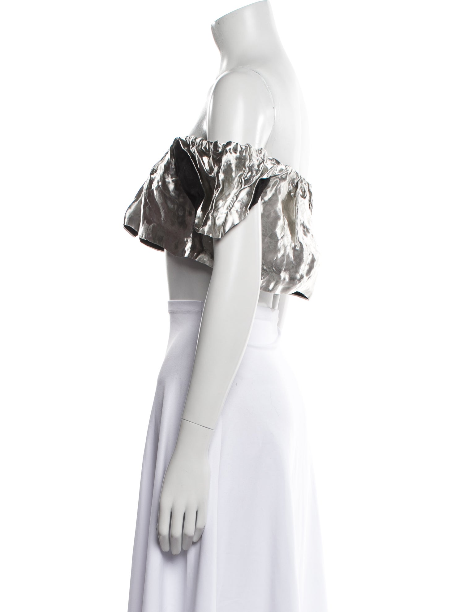 Tom Ford Off-The-Shoulder Short Sleeve Crop Top