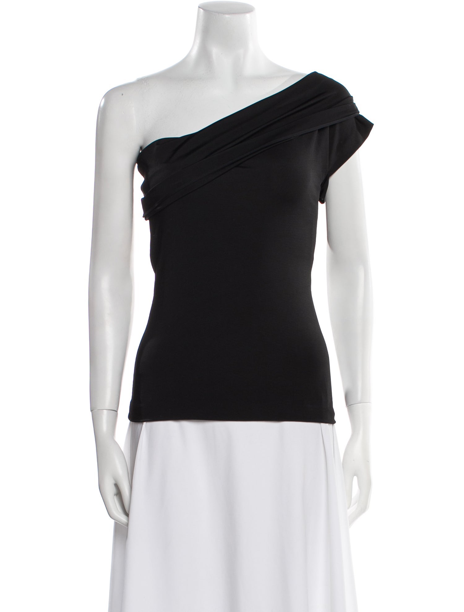 Tom Ford One-Shoulder Short Sleeve Top