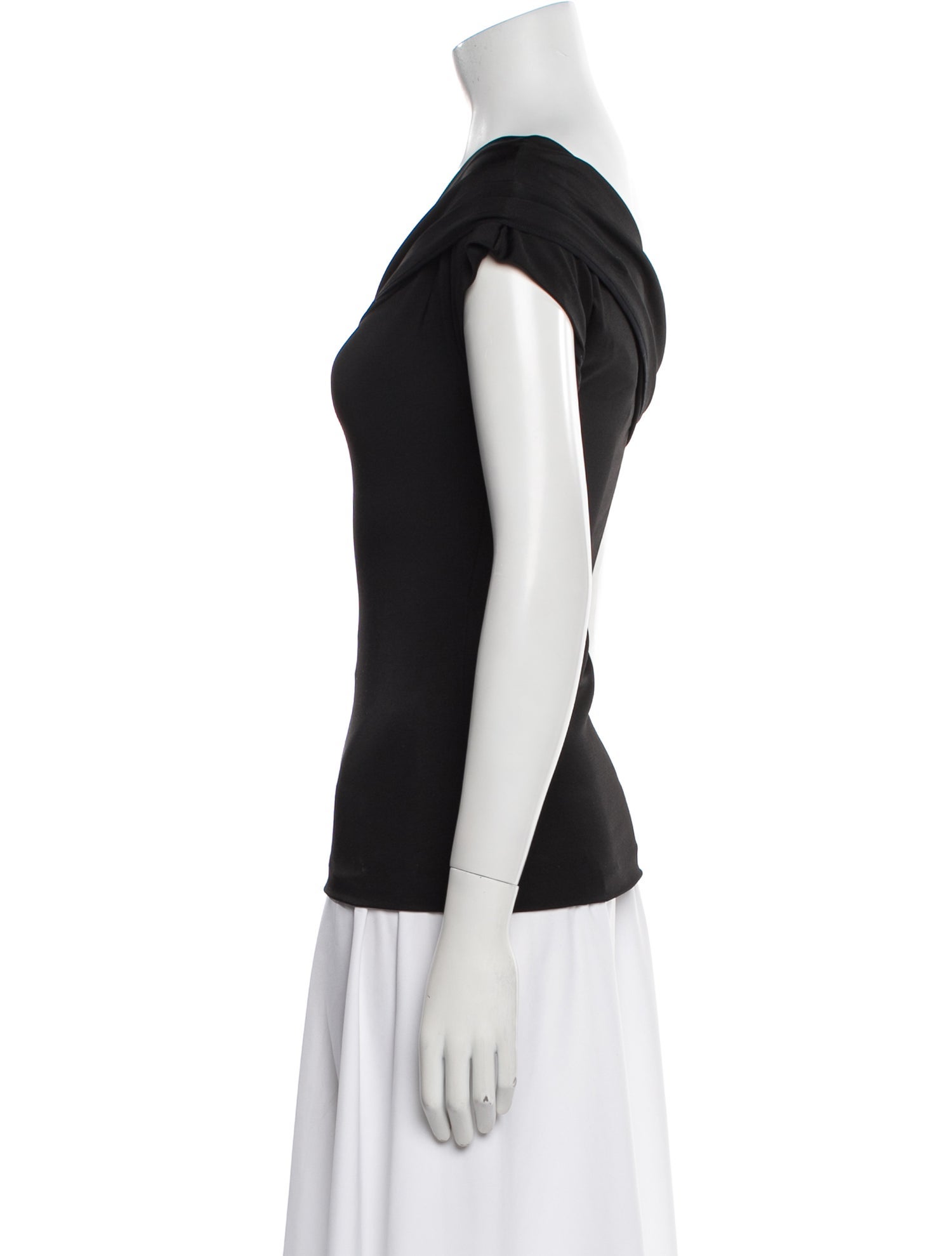 Tom Ford One-Shoulder Short Sleeve Top
