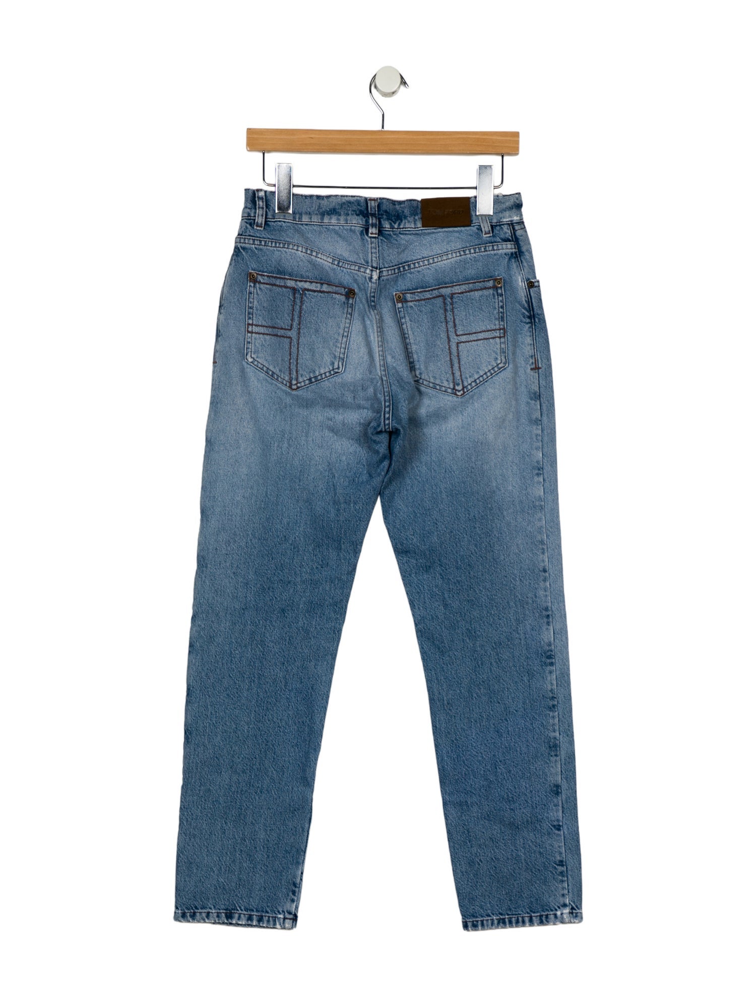 Tom Ford Mid-Rise Straight Leg Jeans