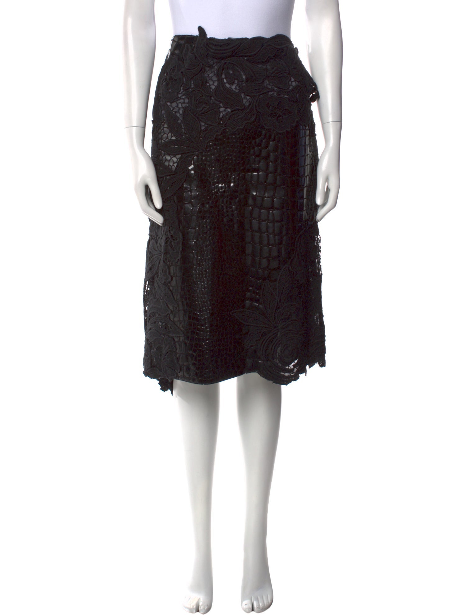 Tom Ford Lace Pattern Knee-Length Skirt w/ Tags