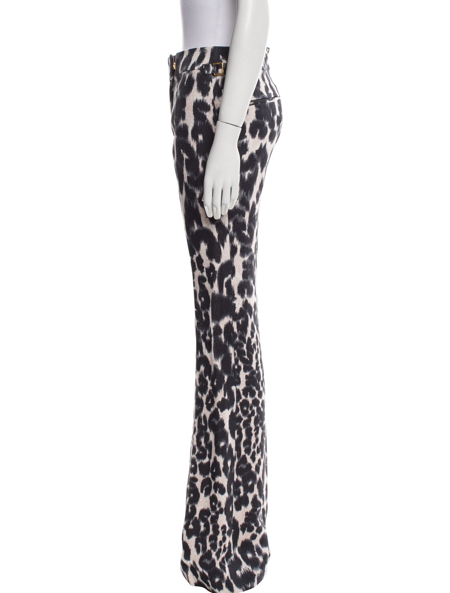 Tom Ford Animal Print Wide Leg Pants w/ Tags