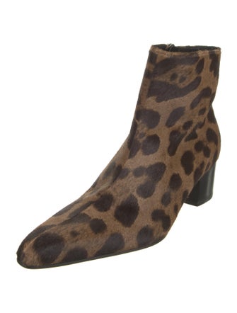 Tom Ford Ponyhair Animal Print Boots
