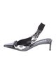 Tom Ford Leather Chain-Link Accents Slingback Pumps
