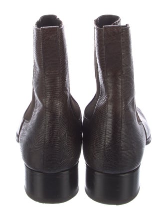 Tom Ford Embossed Leather Chelsea Boots