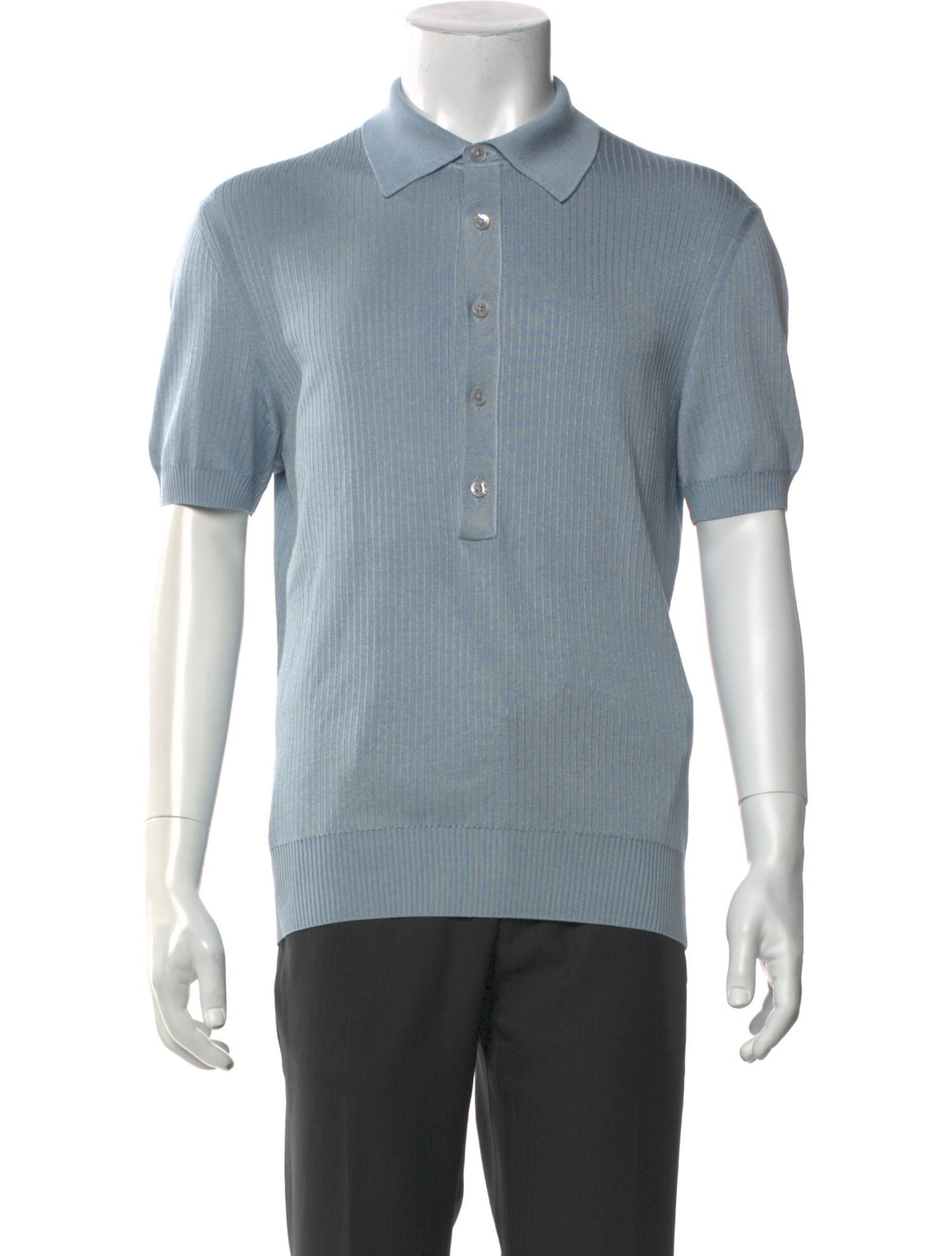 Tom Ford Silk V-Neck Polo Shirt