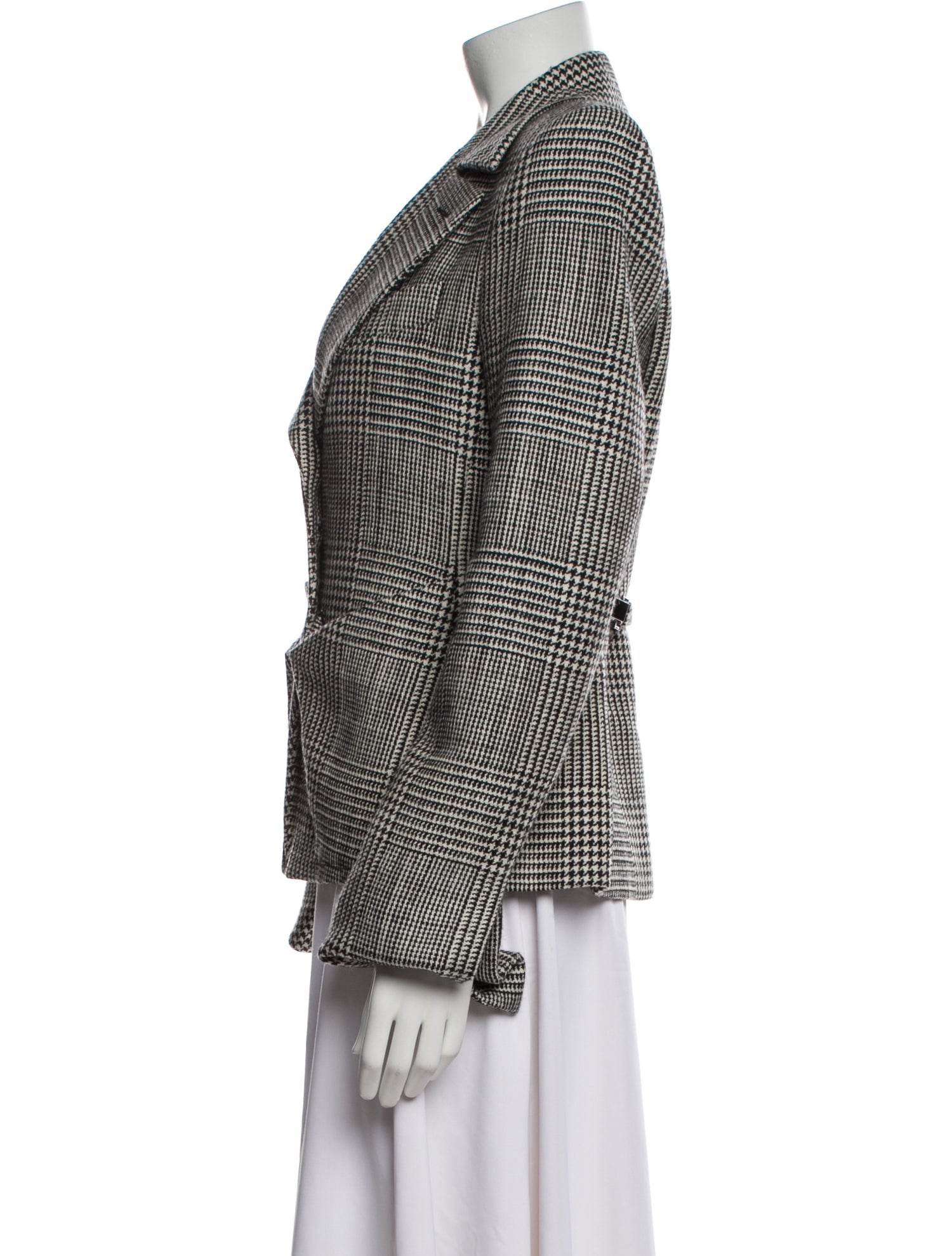 Tom Ford Virgin Wool Houndstooth Print Blazer