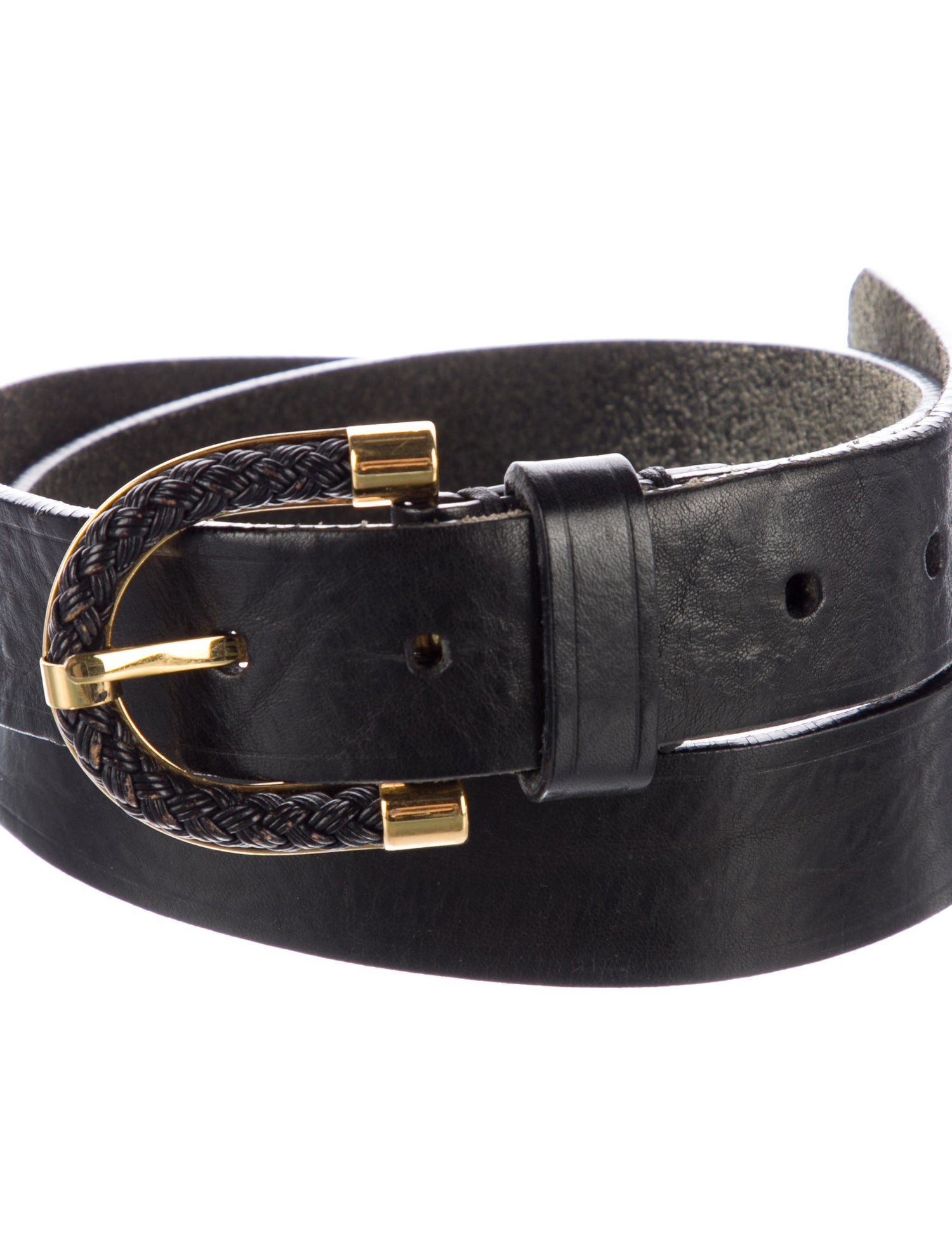 Tom Ford Leather Braided Accents Belt