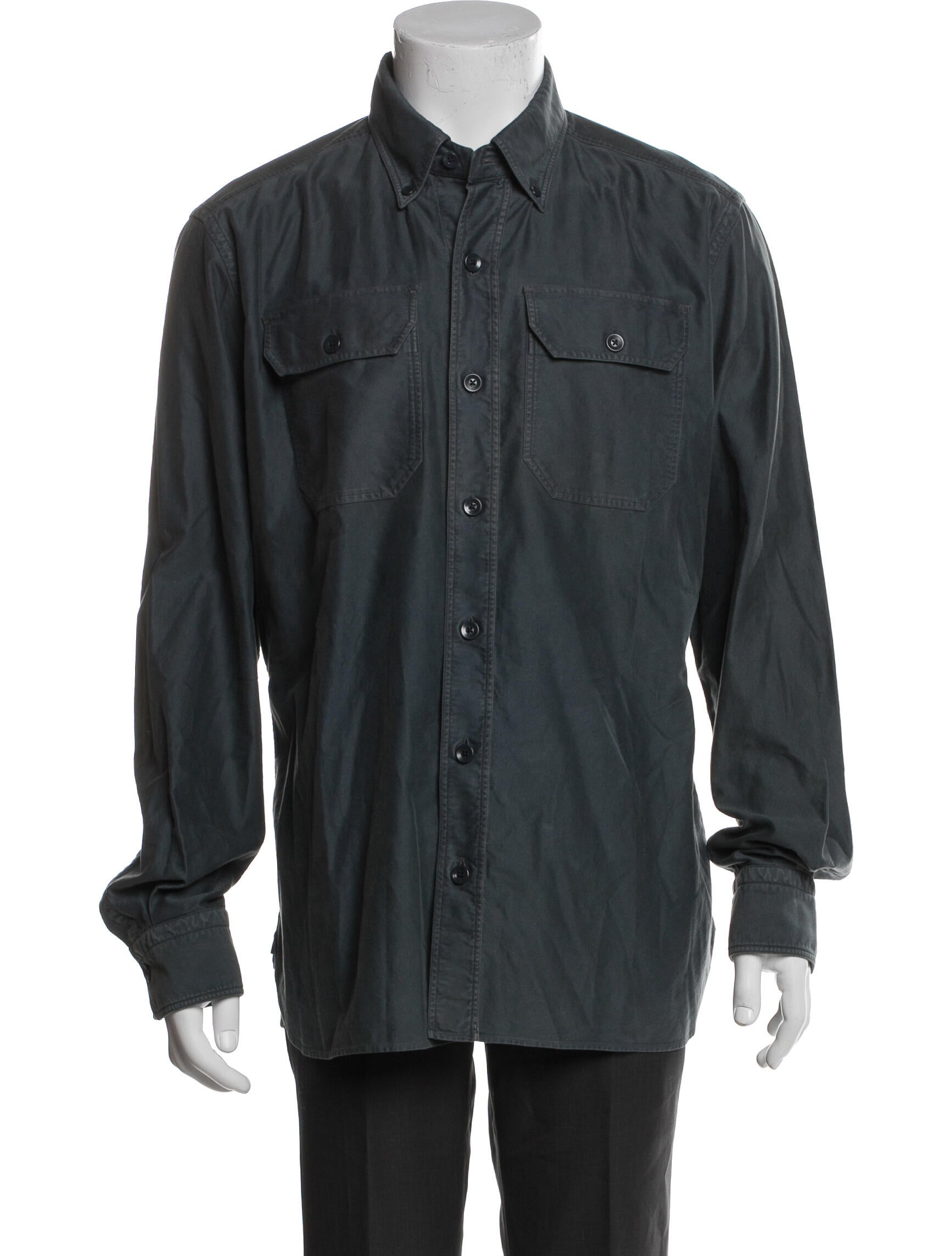Tom Ford Long Sleeve Denim Shirt