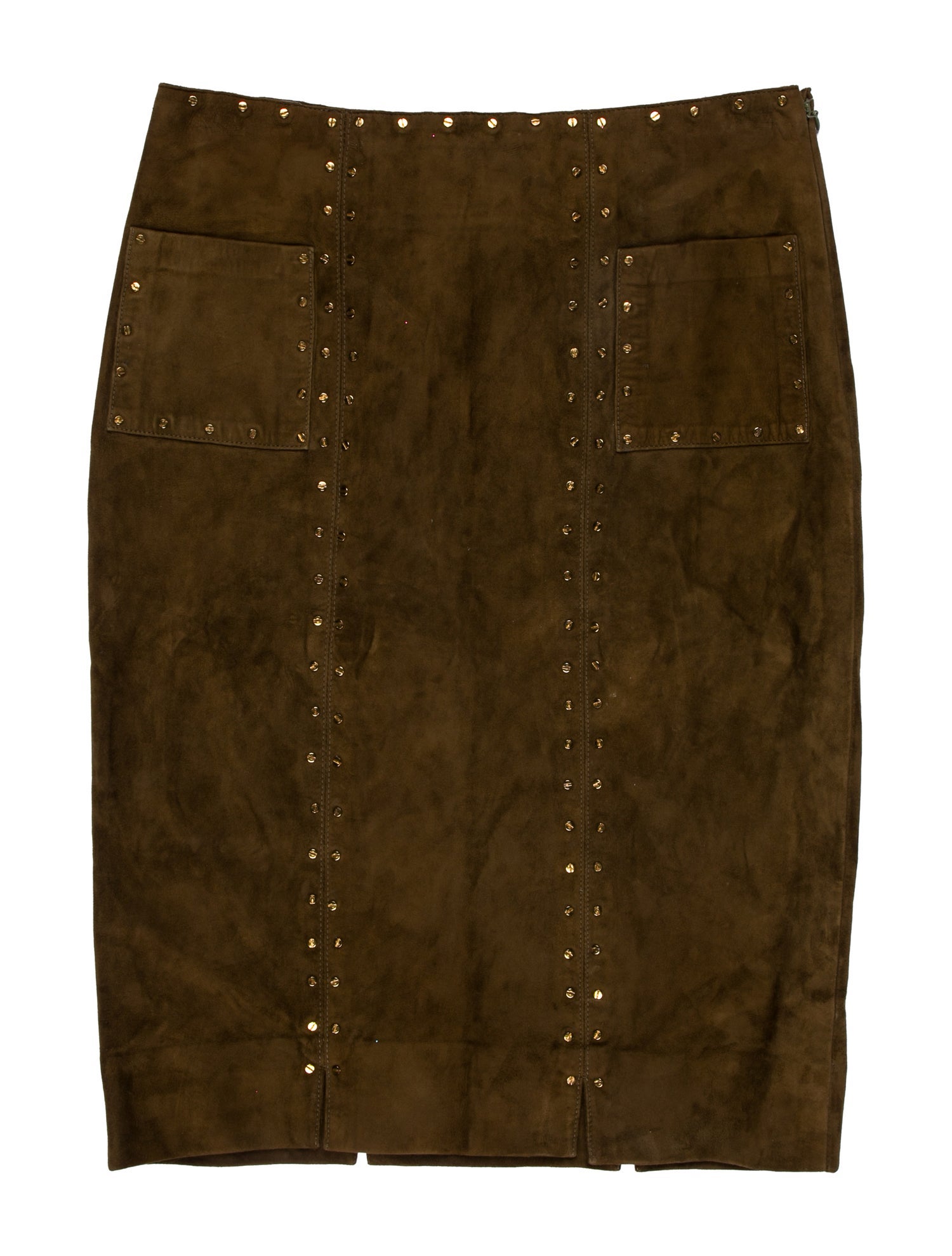 Tom Ford Suede Knee-Length Skirt