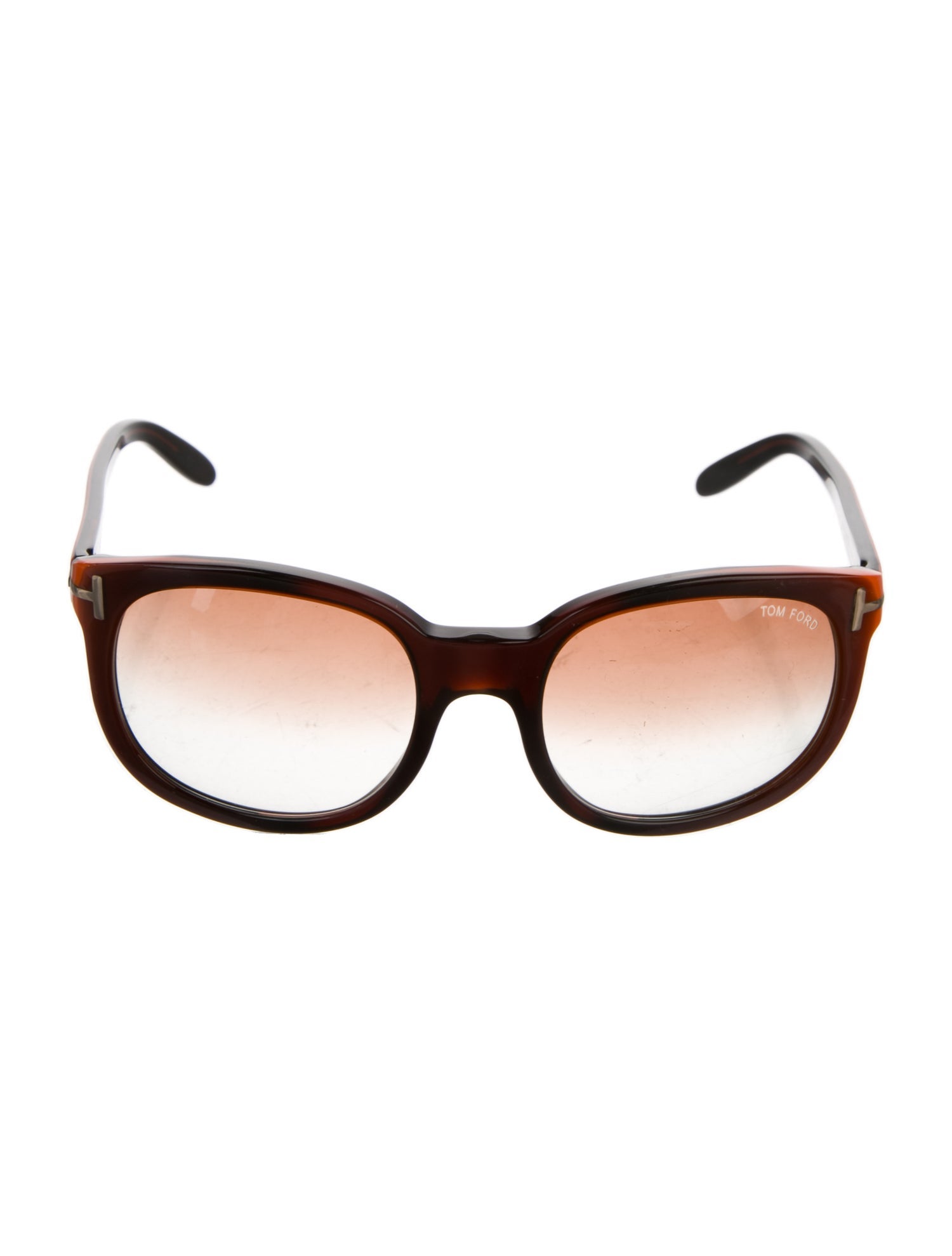 Tom Ford Round Gradient Sunglasses