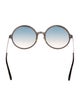 Tom Ford Round Gradient Sunglasses