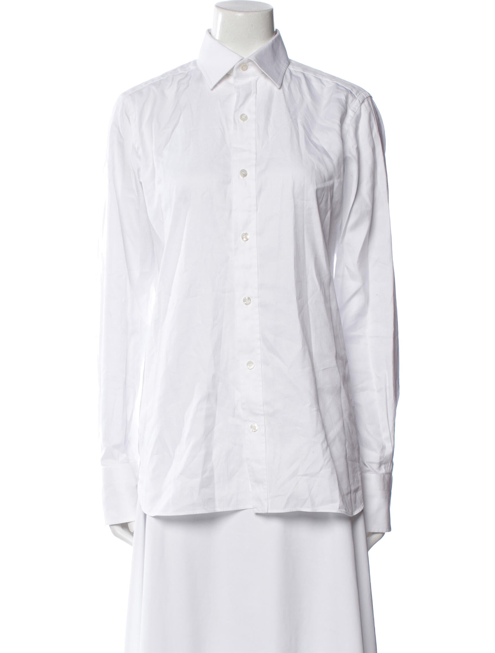 Tom Ford Long Sleeve Button-Up Top