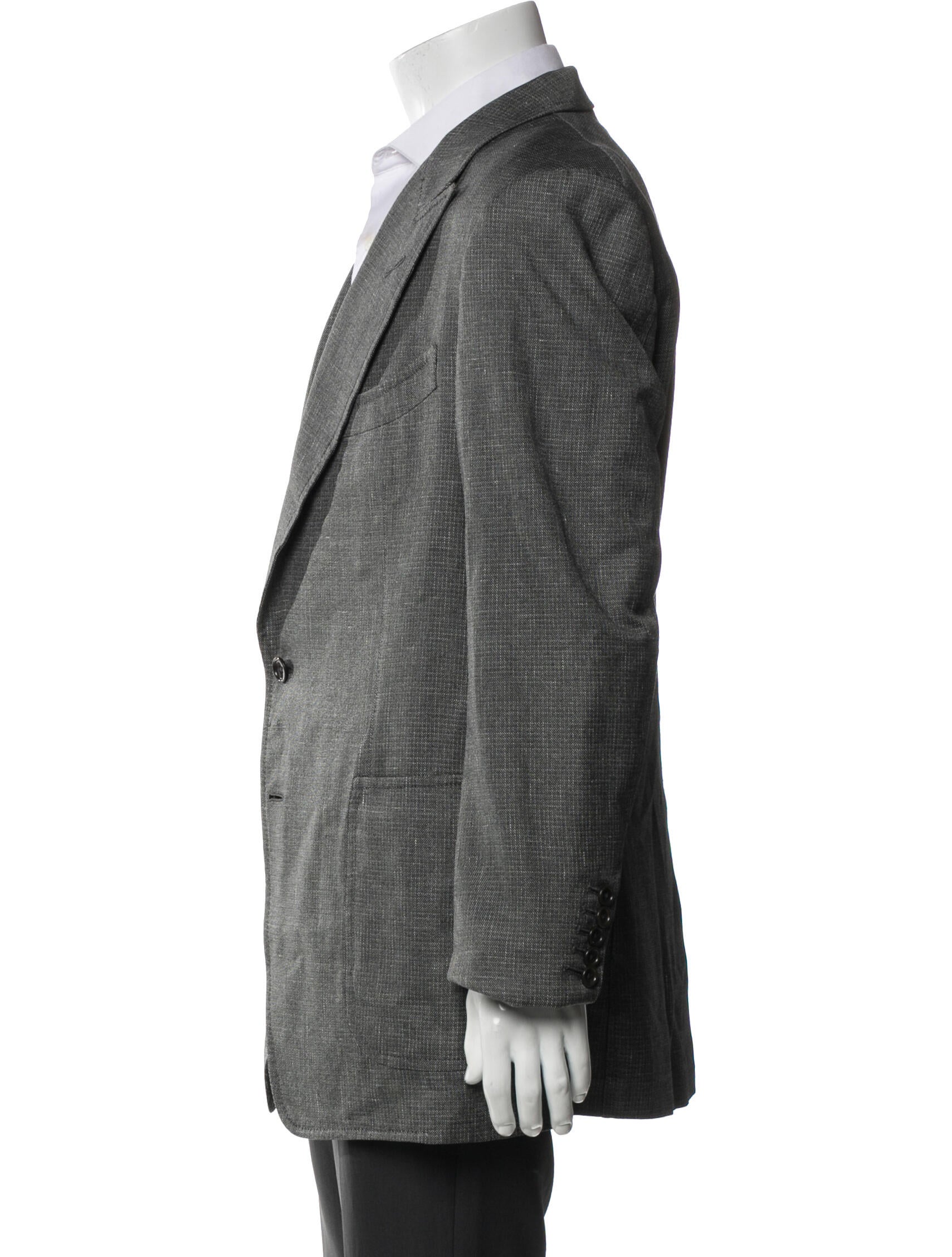 Tom Ford Silk Plaid Print Blazer