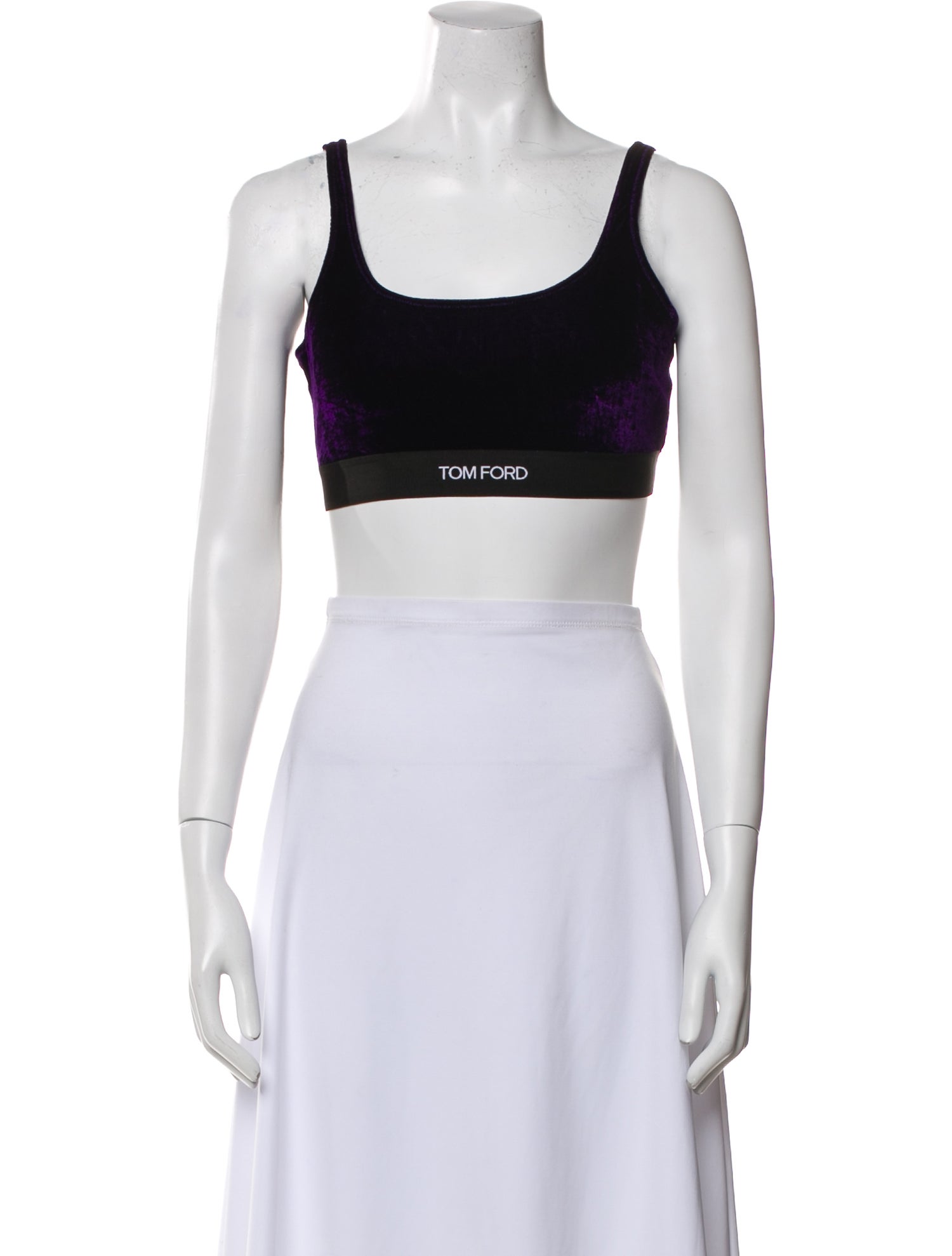 Tom Ford Scoop Neck Sleeveless Crop Top