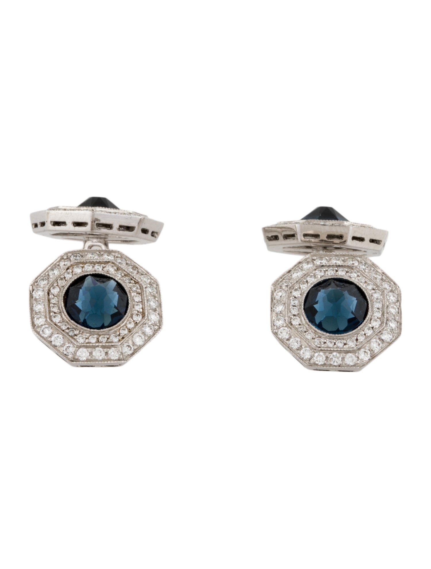 Tom Ford 18K Diamond & Crystal Cufflink, Dress Shirt Set