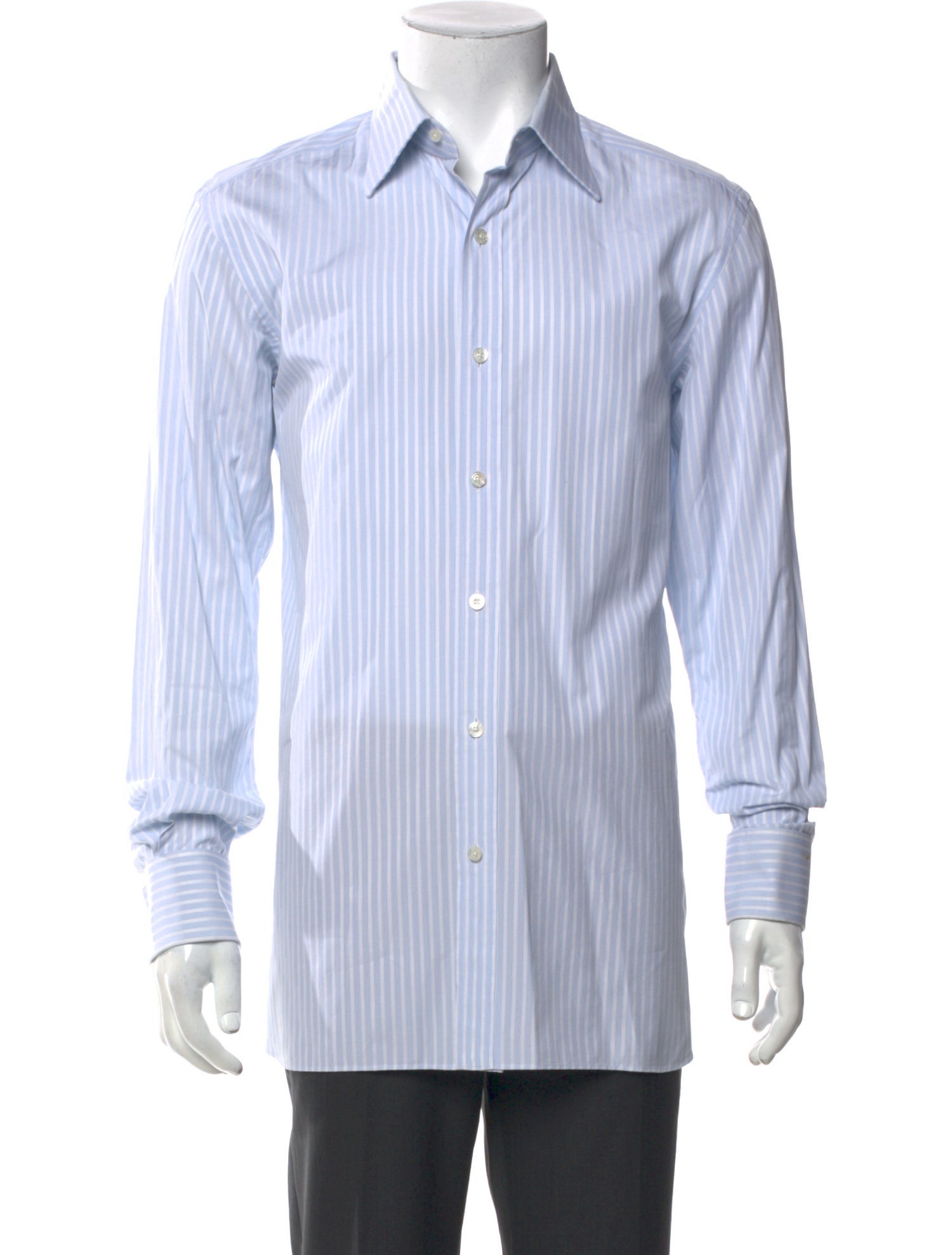 Tom Ford Striped Long Sleeve Dress Shirt