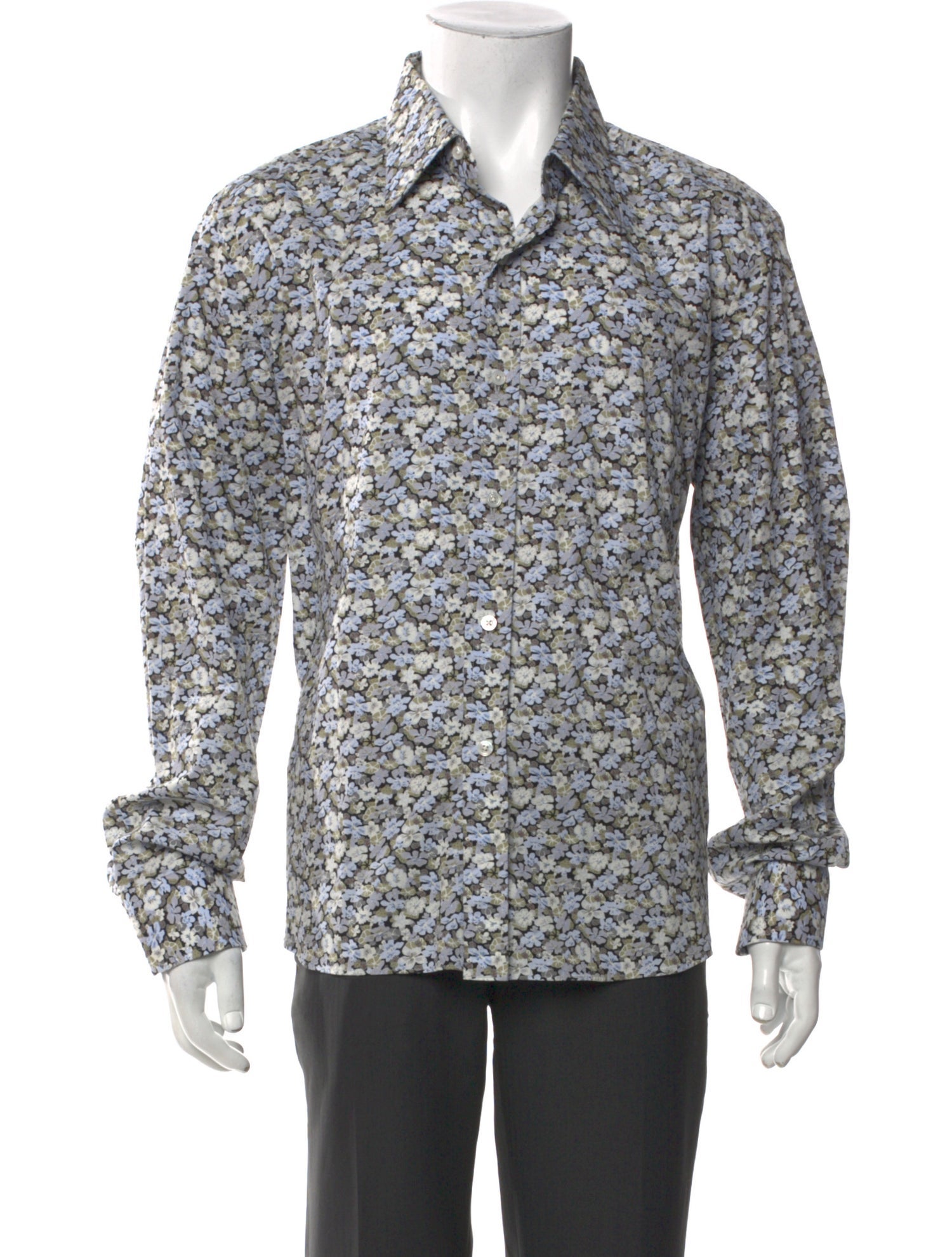 Tom Ford Floral Print Long Sleeve Shirt w/ Tags