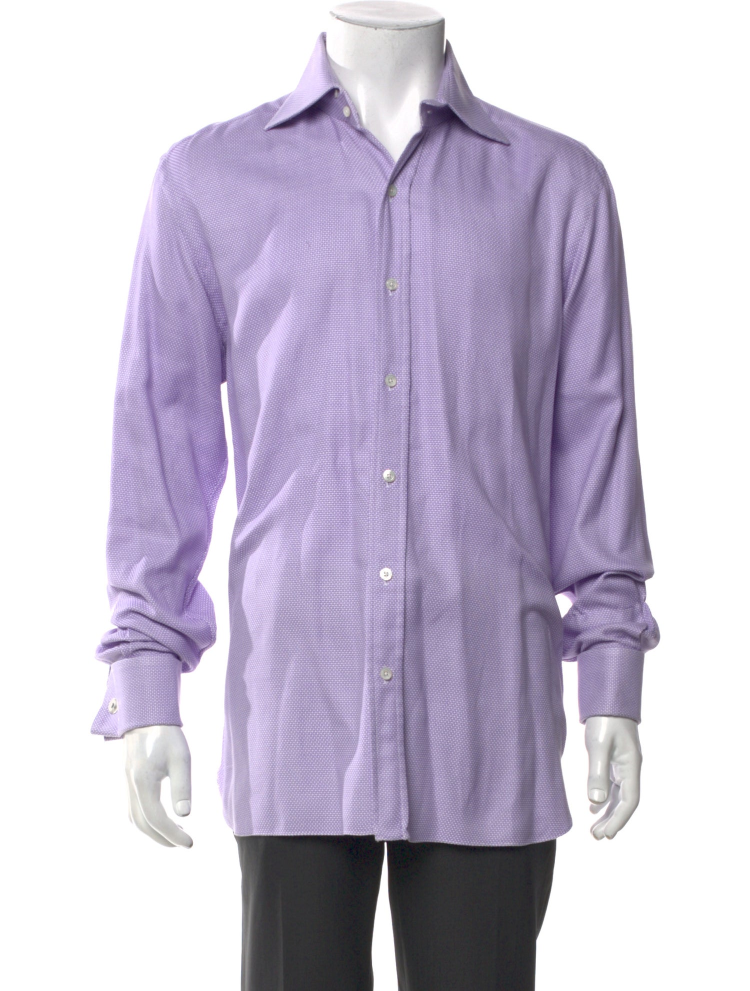 Tom Ford Polka Dot Print Long Sleeve Shirt