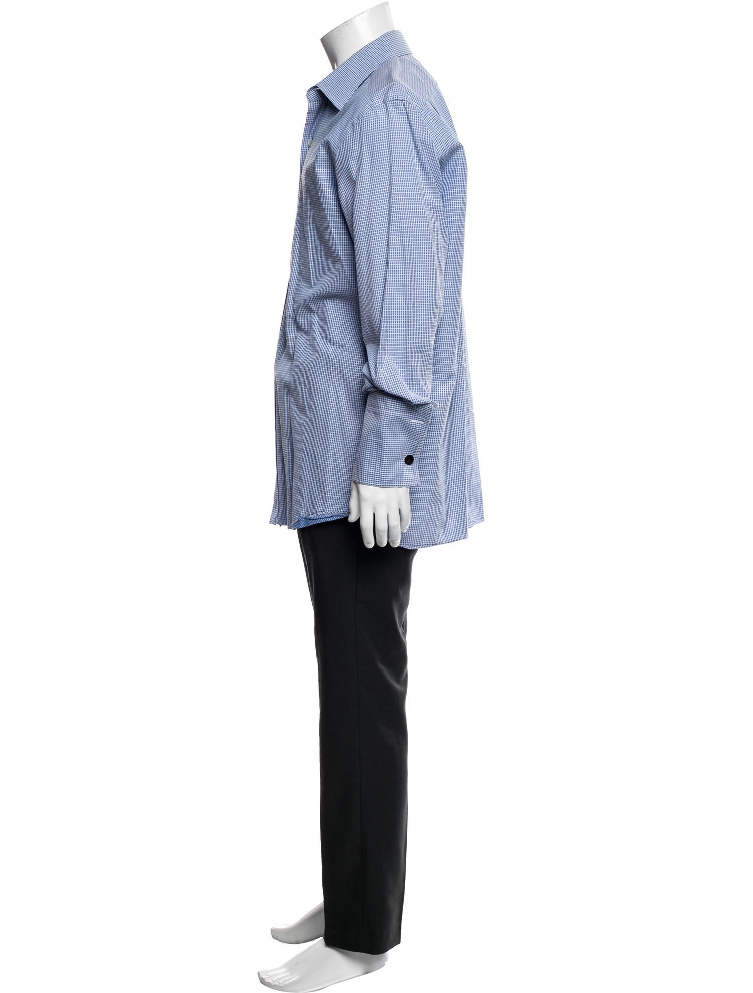 Tom Ford Plaid Print Long Sleeve Dress Shirt