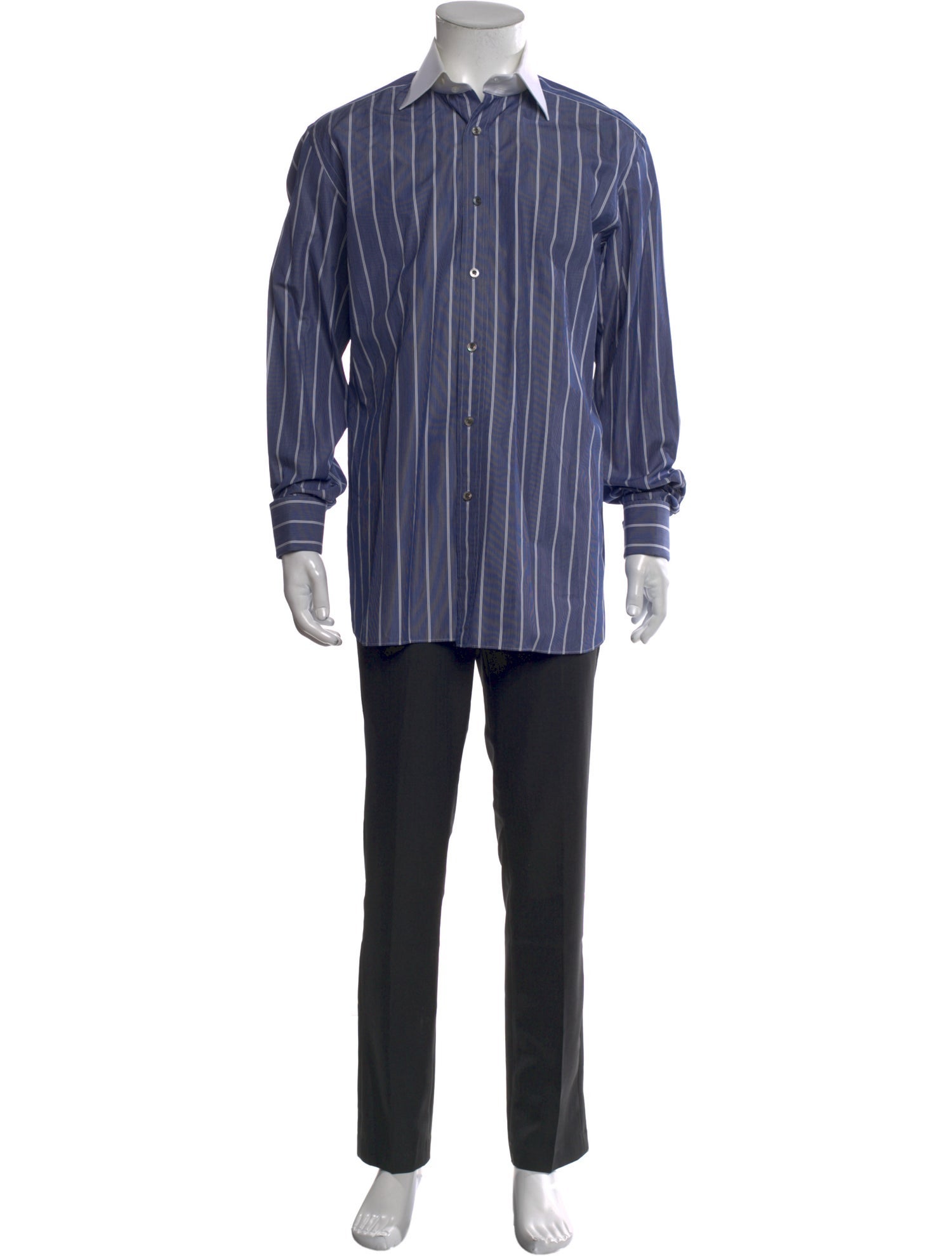 Tom Ford Striped Long Sleeve Dress Shirt