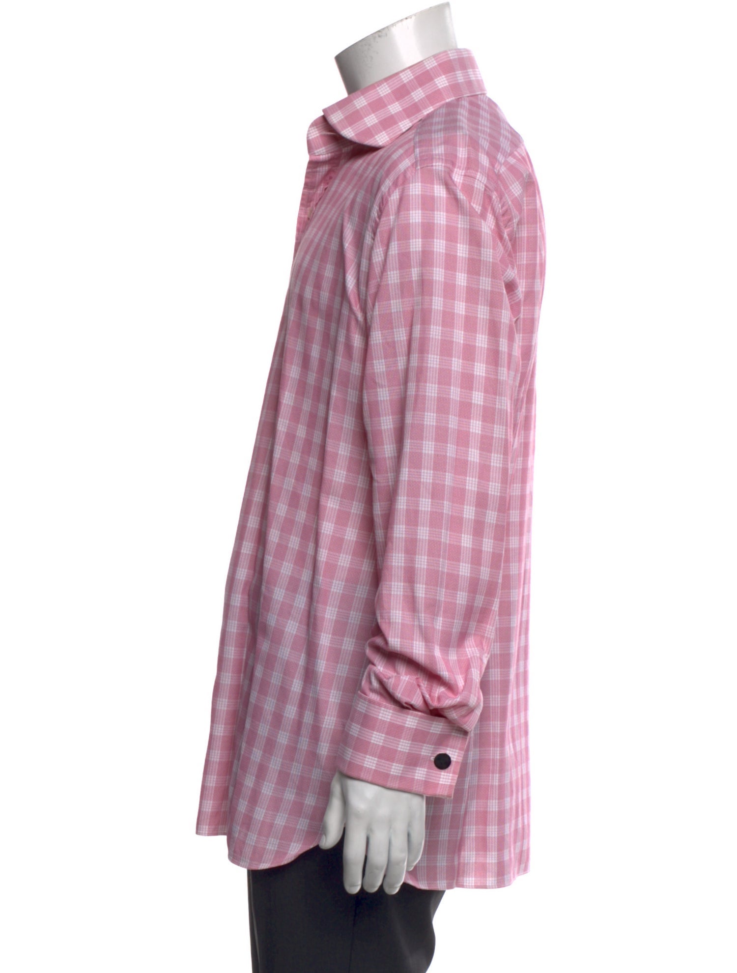 Tom Ford Plaid Print Long Sleeve Dress Shirt