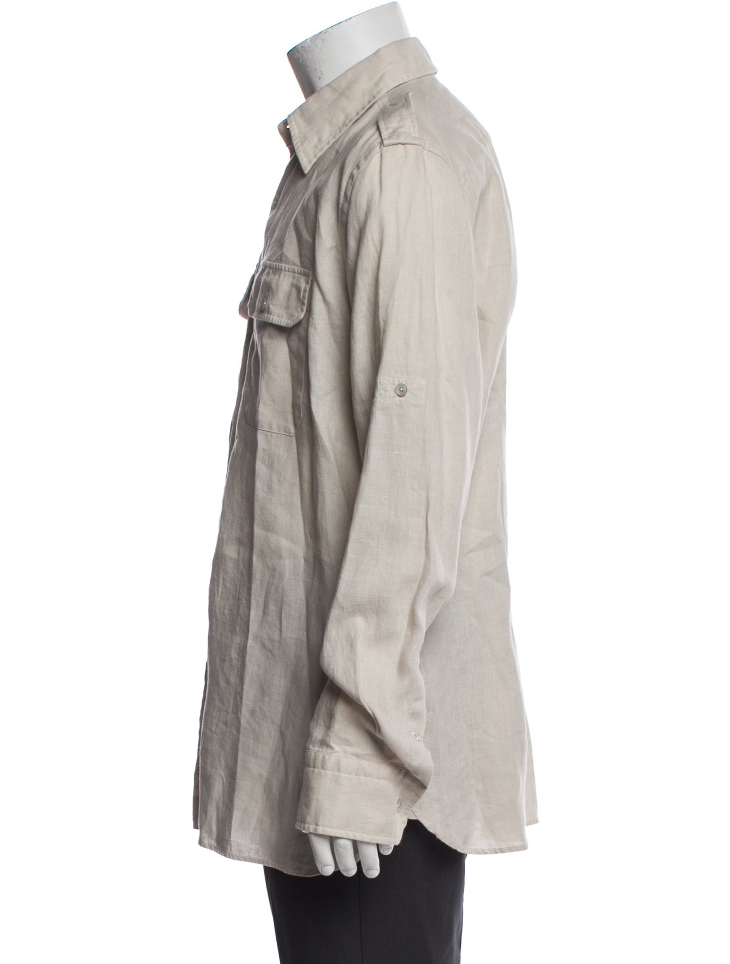 Tom Ford Linen Long Sleeve Dress Shirt w/ Tags