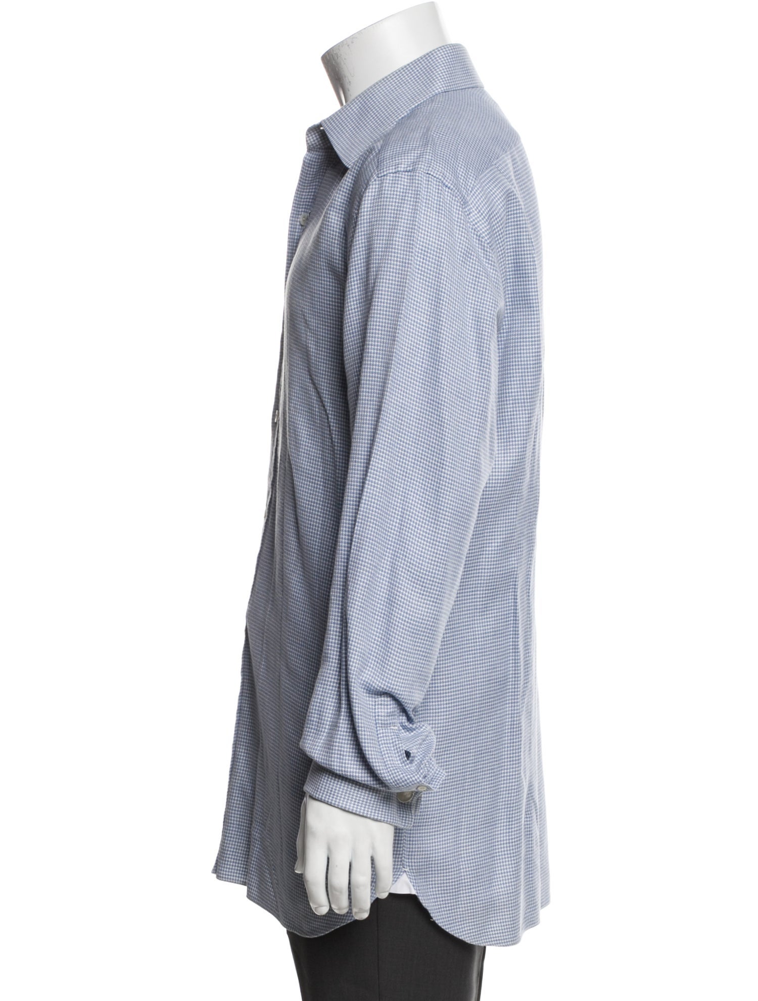 Tom Ford Plaid Print Long Sleeve Dress Shirt