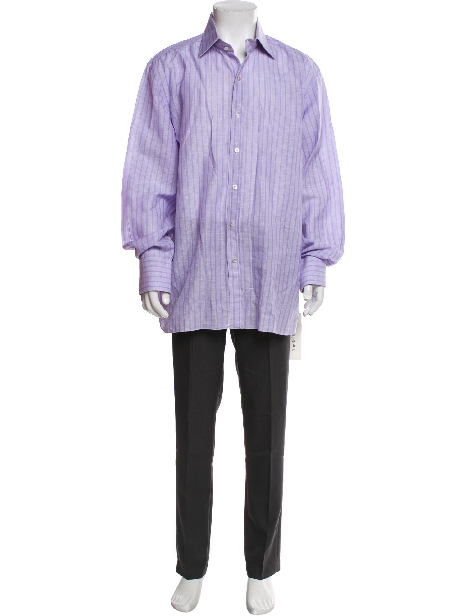 Tom Ford Striped Long Sleeve Dress Shirt