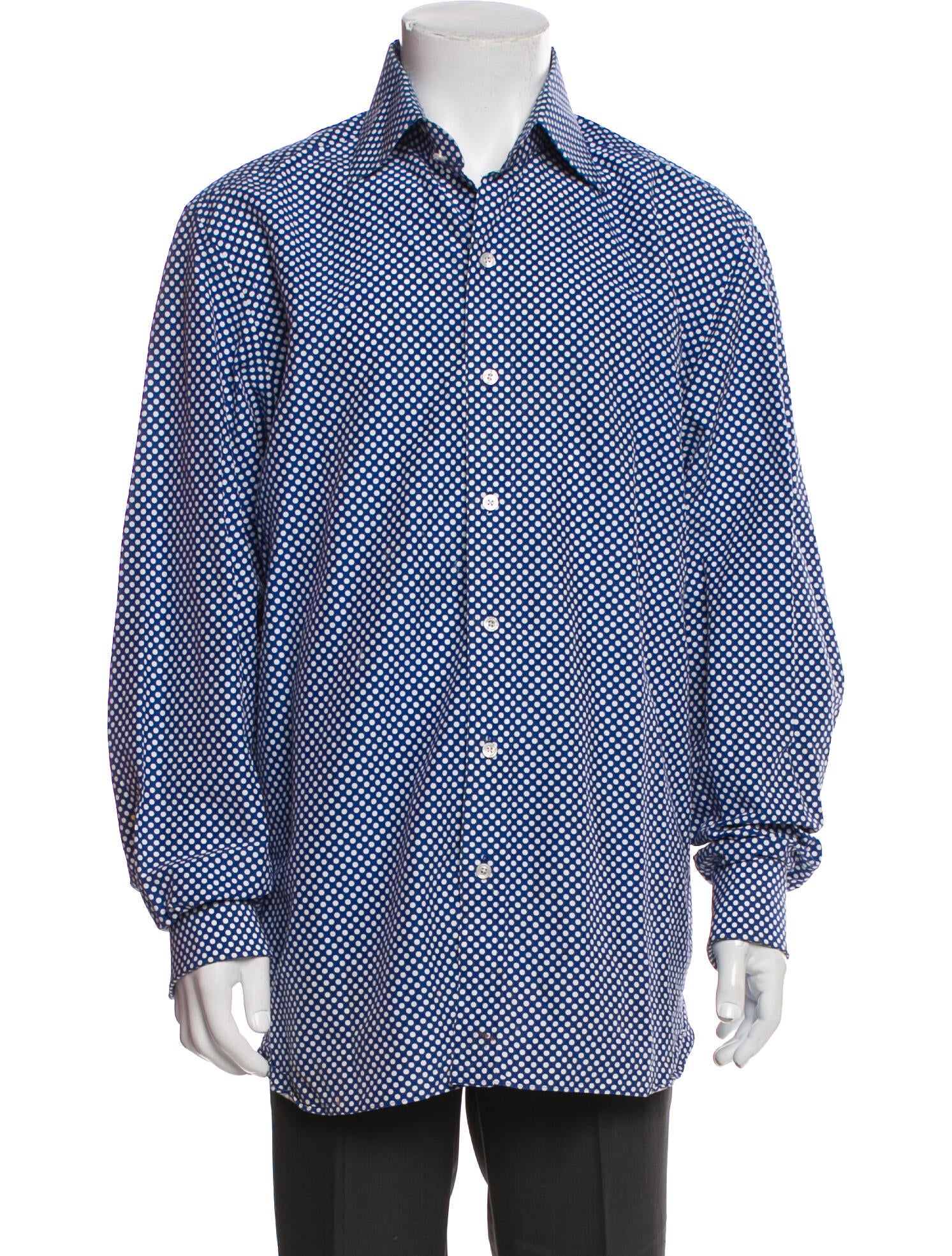 Tom Ford Polka Dot Print Long Sleeve Shirt
